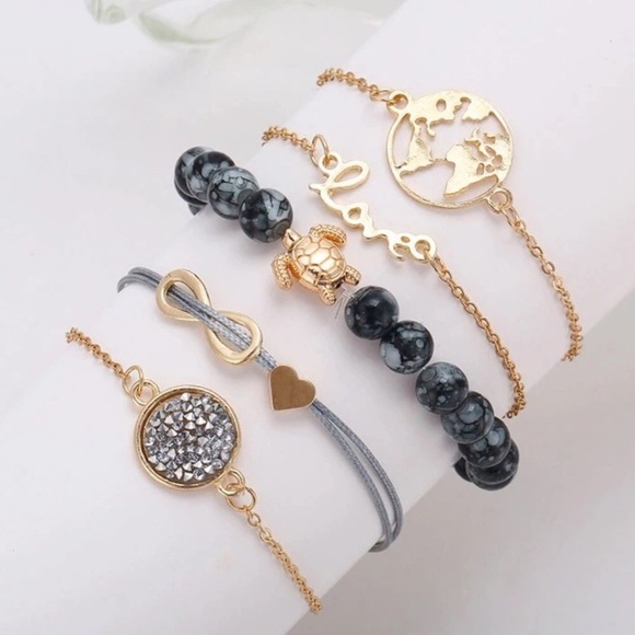 Jewelry - Last one!!! 5 pc bracelet set—very sweet!